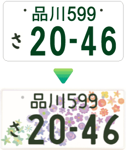 ペイント式ナンバープレート